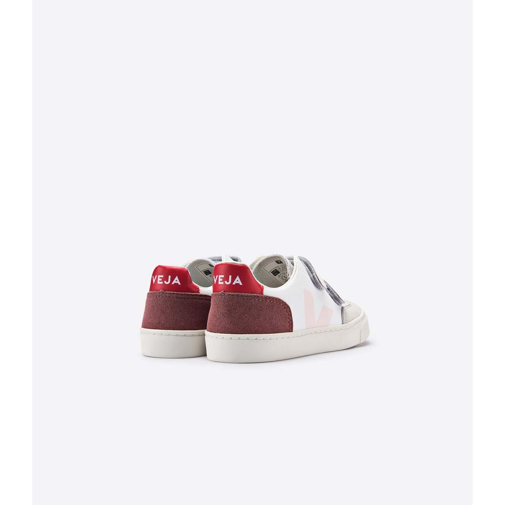 Veja V-12 LEATHER Sneakers Kinderen Wit | BE 873BEX